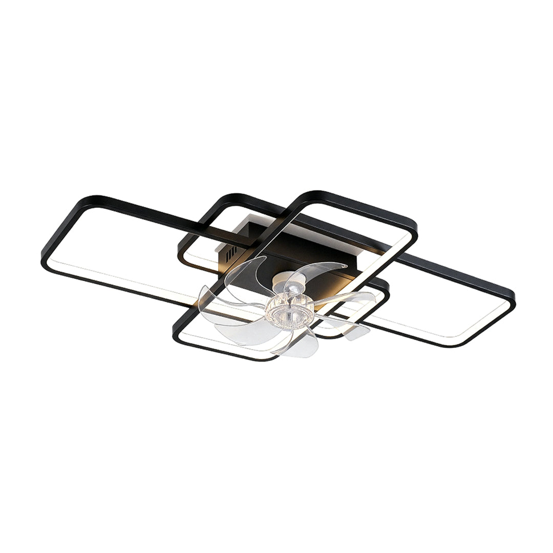 Big Ceiling Fans with Lights Acrylic Shade Clear ABS Blade Fan Light