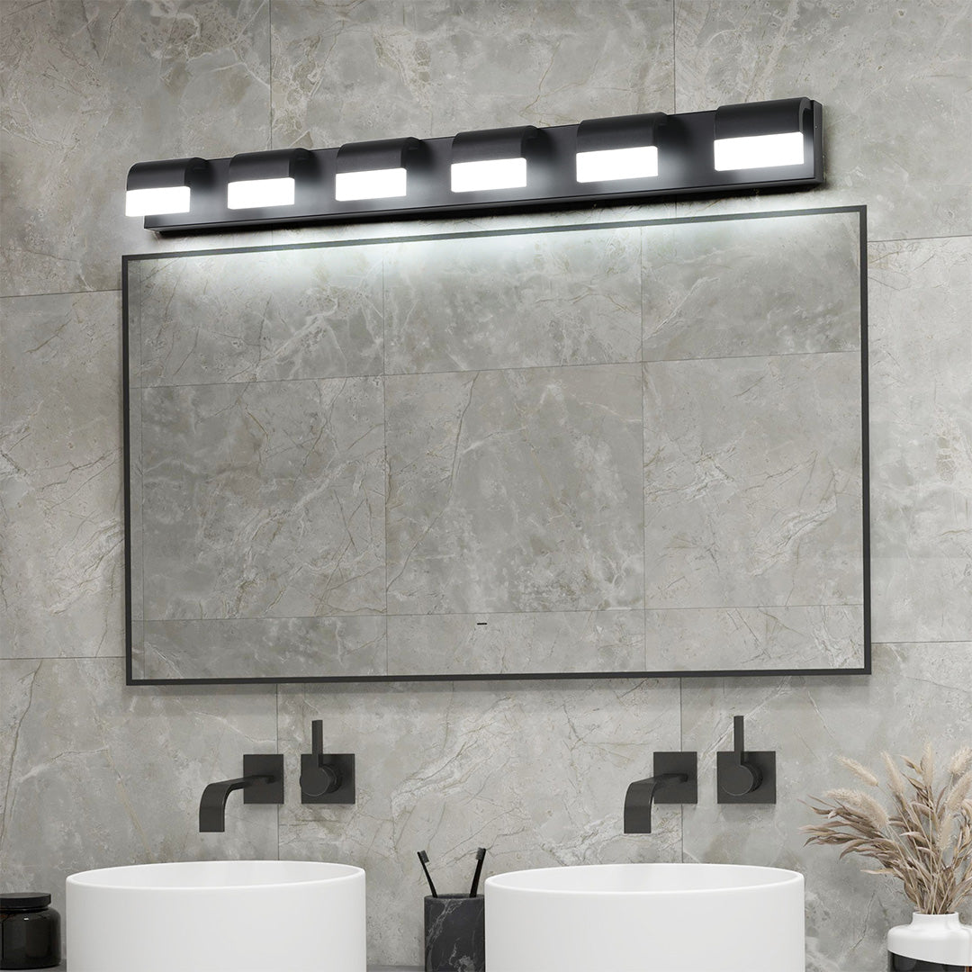 Black Vanity Lighting for Bathroom Makeup Mirror Light