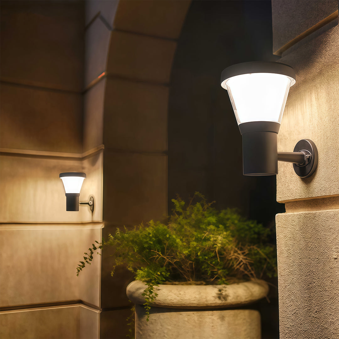 Black Outdoor Wall Mount Lighting Waterproof Garden Light
