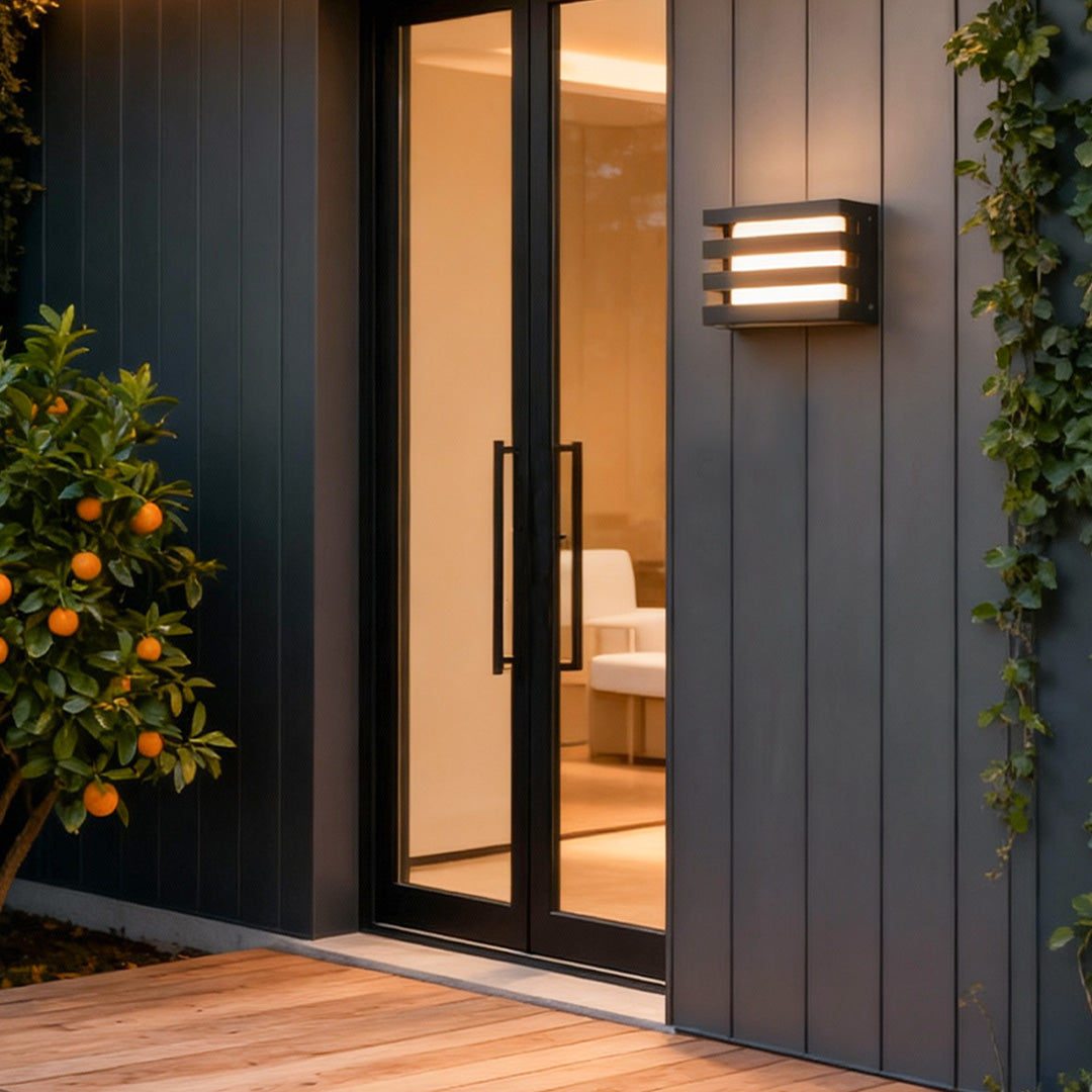 Outdoor Wall Lights LED Waterproof Black Courtyard Light