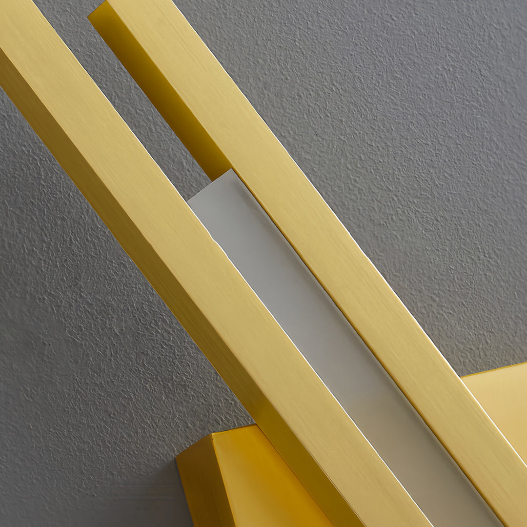 Linear Wall Light Geometric Diamond Accent Sculptural Wall Sconce