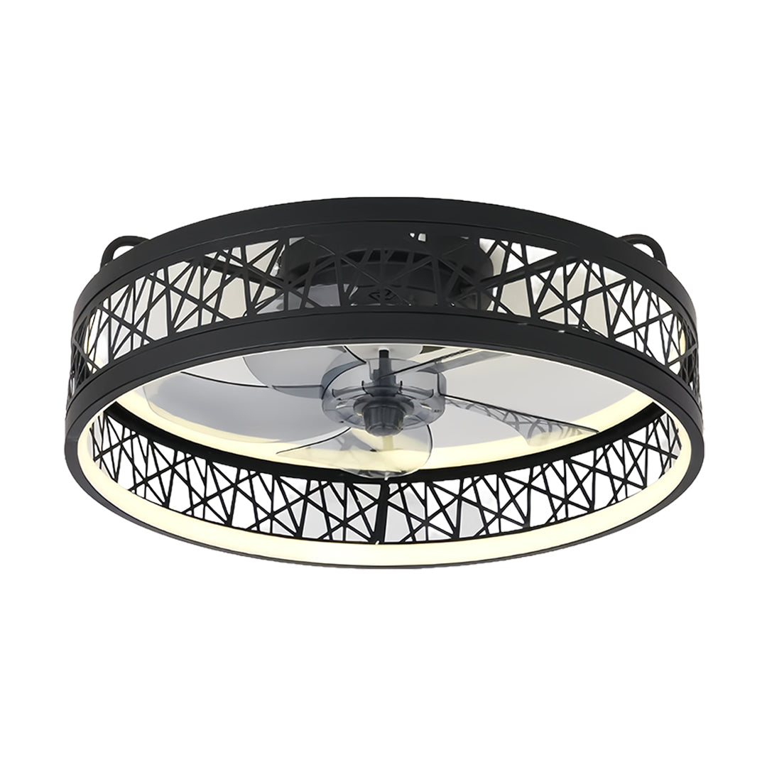Round Ceiling Fan with Light Nordic Ultra Thin Integrated Fan Light