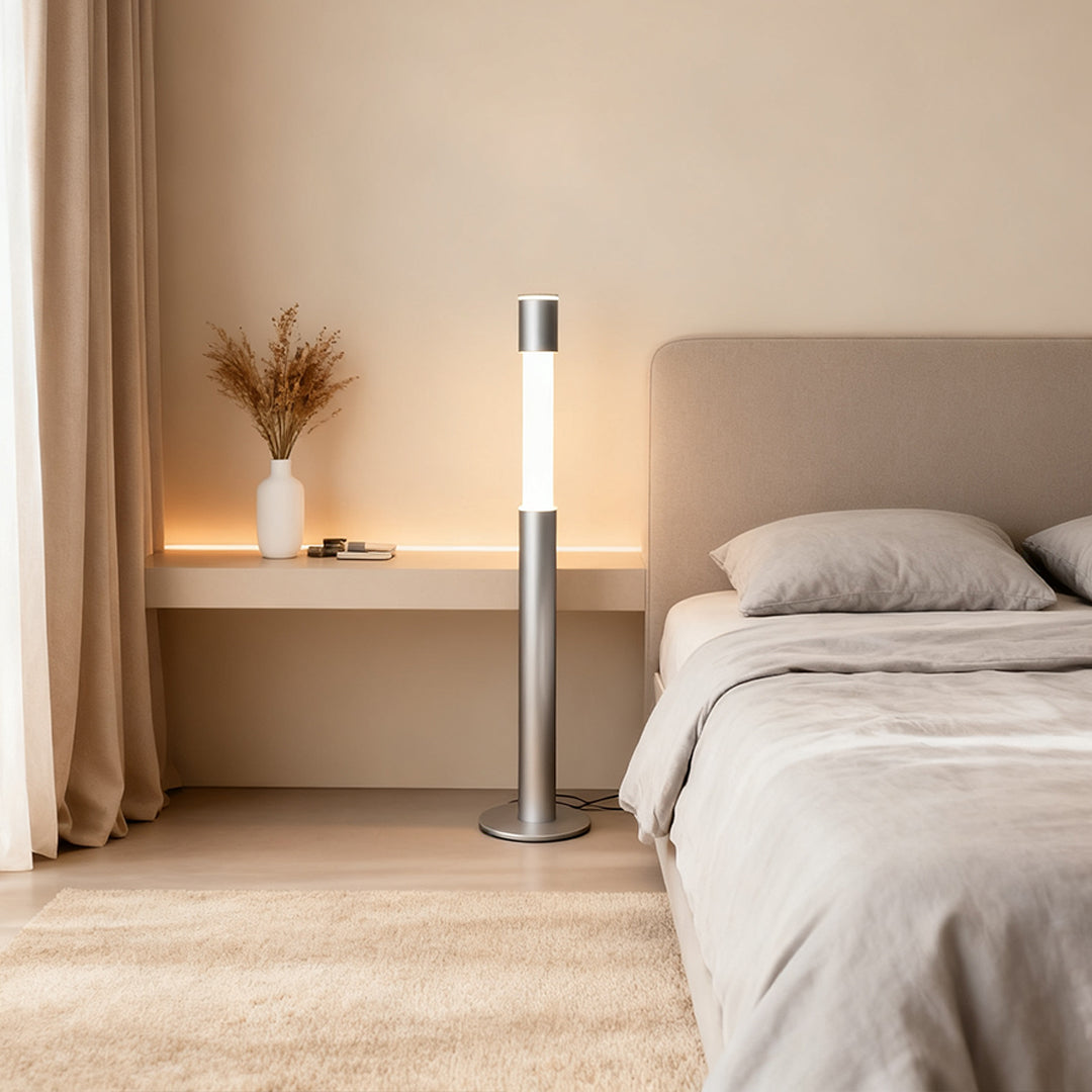 Italian Floor Lamp Elegant Minimalist Gray Creative Design light