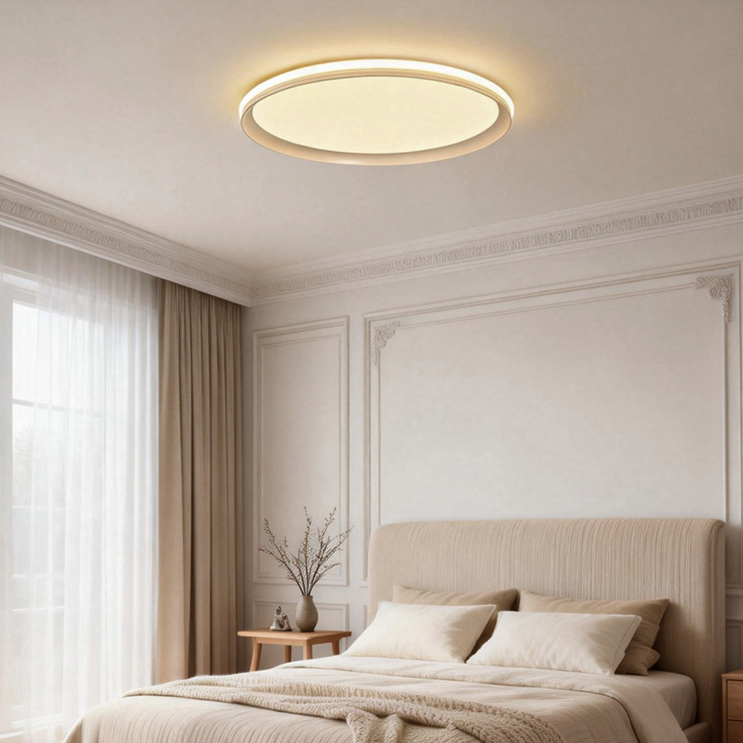 Slim Ceiling Light Modern Style Round Aluminum Light