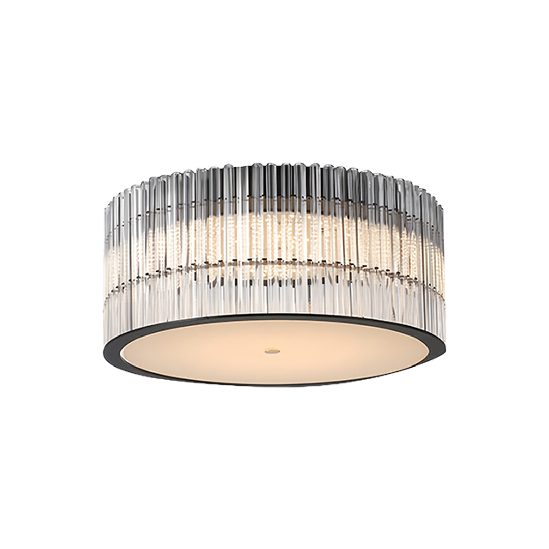 Modern Minimalist Crystal Flush Mount