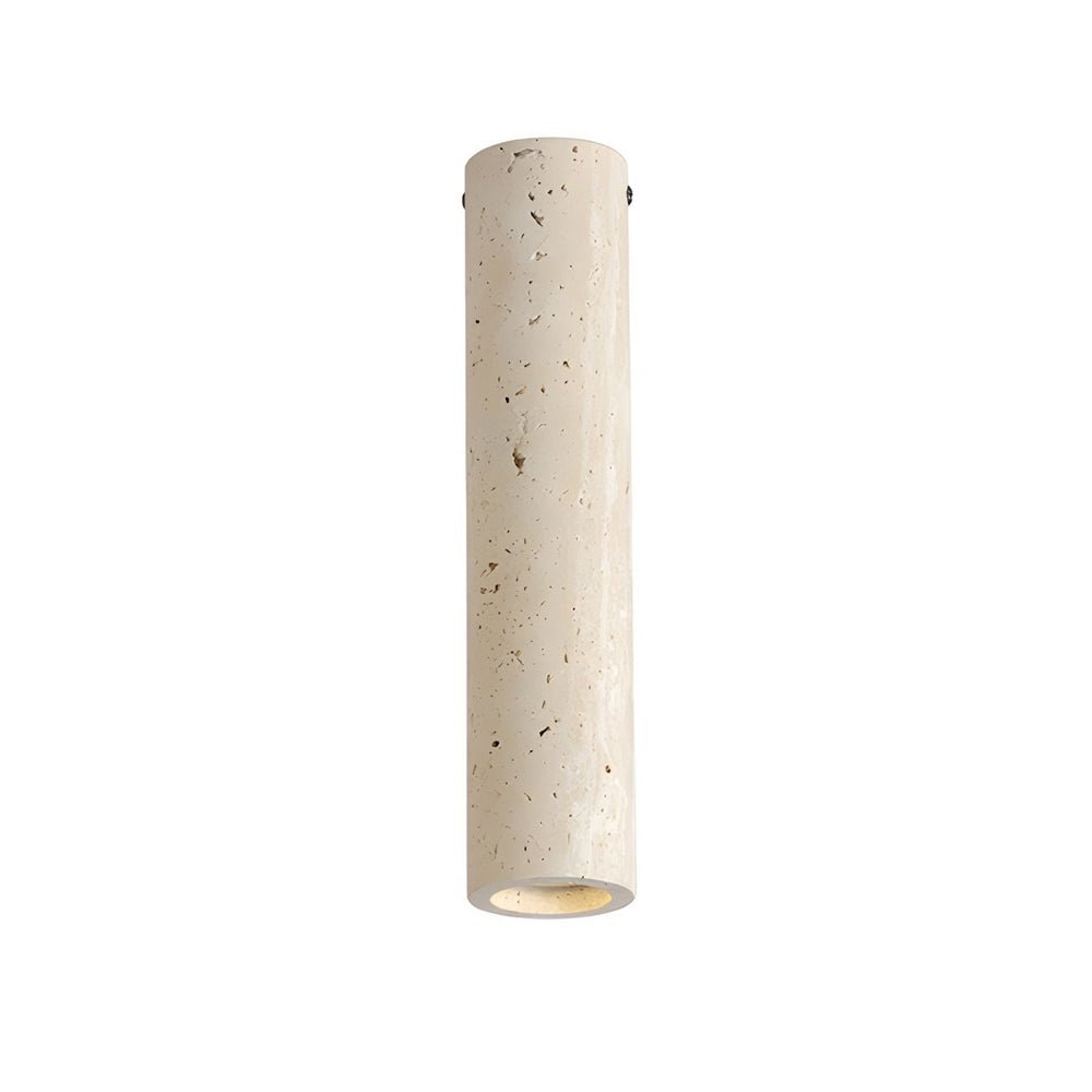 Cylinder Downlight Modern Yellow Travertine Long-Tube Light