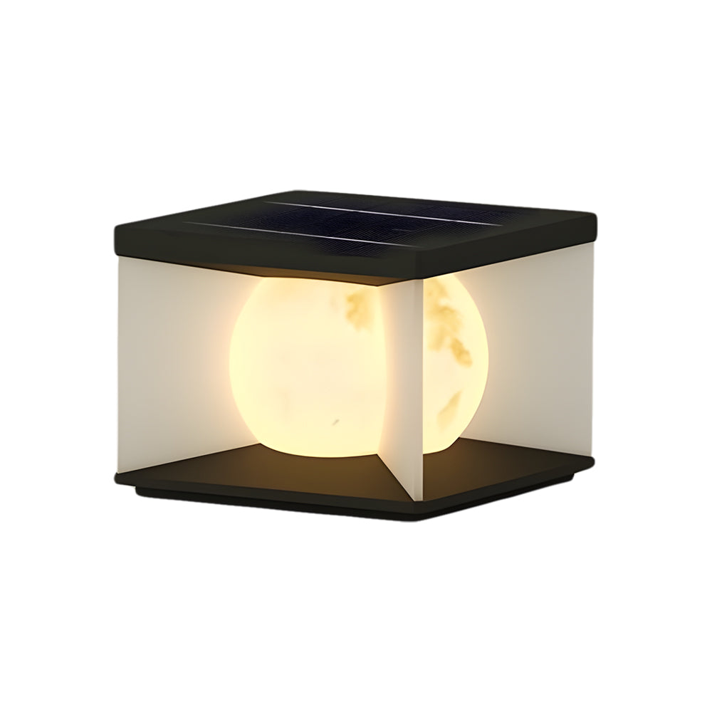 Square Stainless Steel Outdoor Waterproof a pillar lights with Acrylic Lampshade