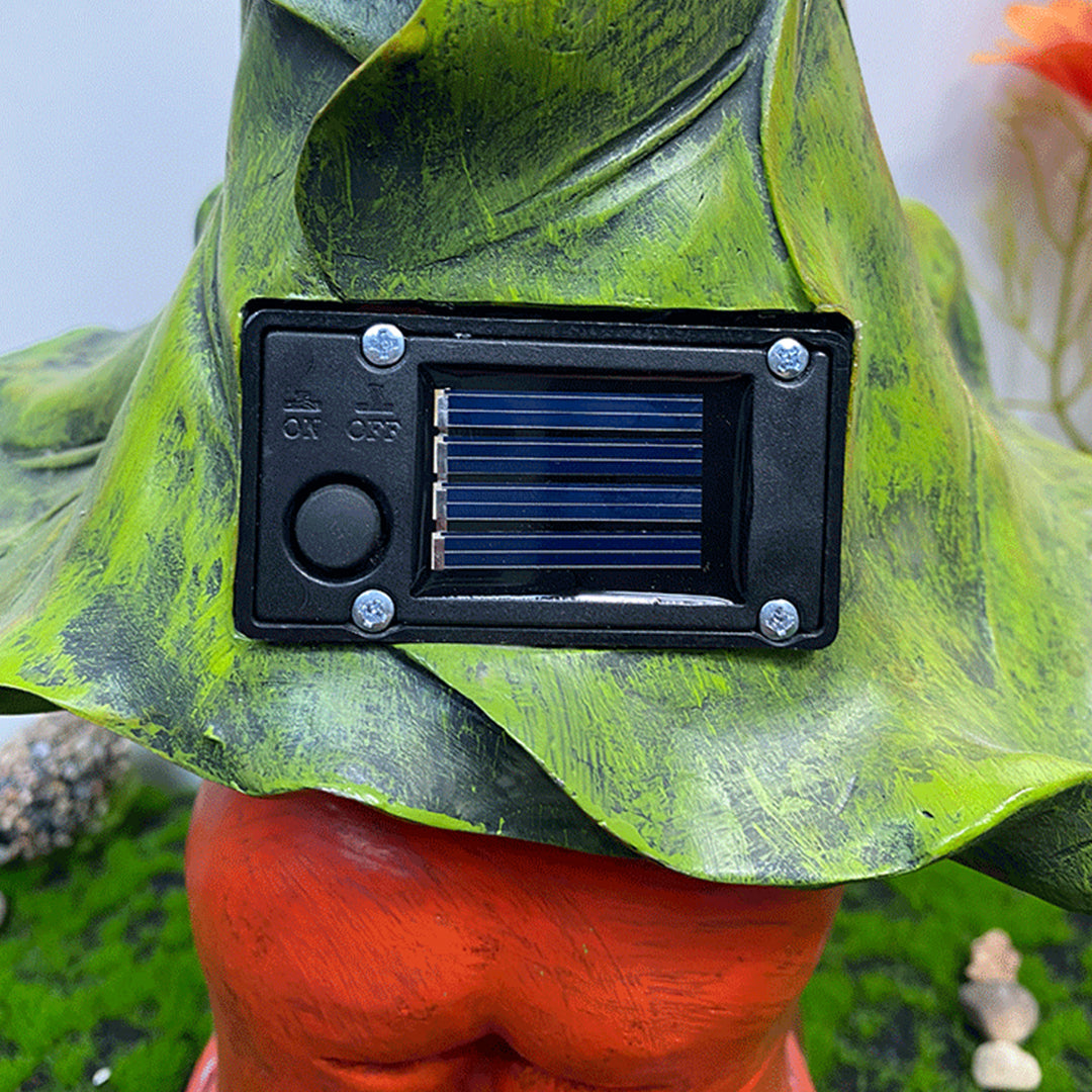Solar Gnomes Garden Lights Resin Mini Welcome Landscape Lamp