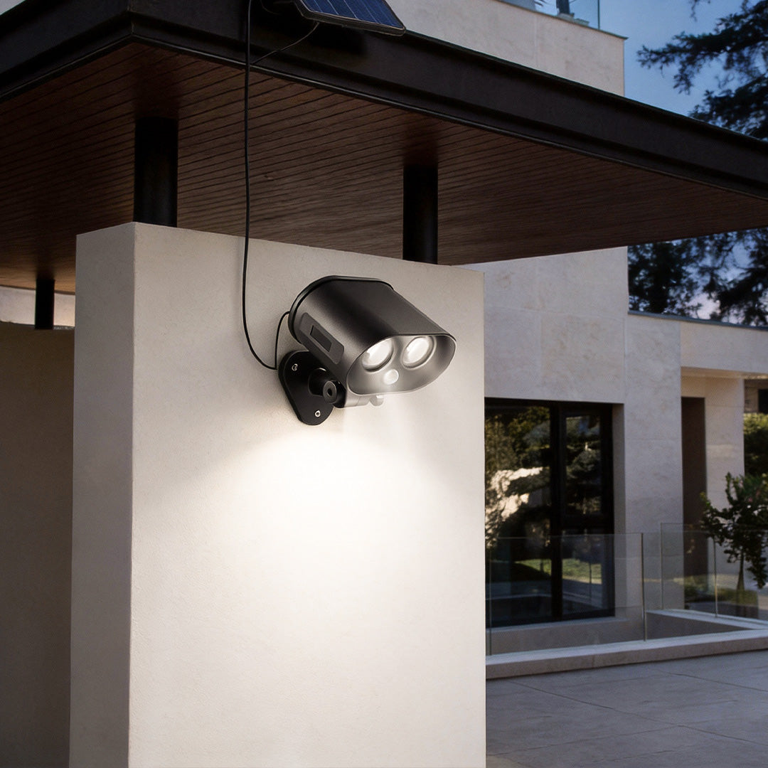 Solar Motion Sensor Lamp Adjustable Outdoor Wall Light