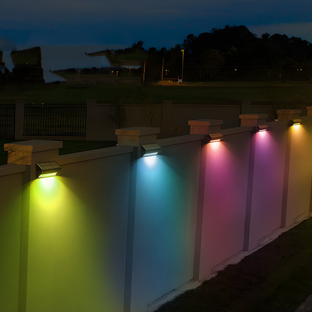 Solar Outdoor Wall Lights Dusk to Dawn Minimalist Waterproof Ambient