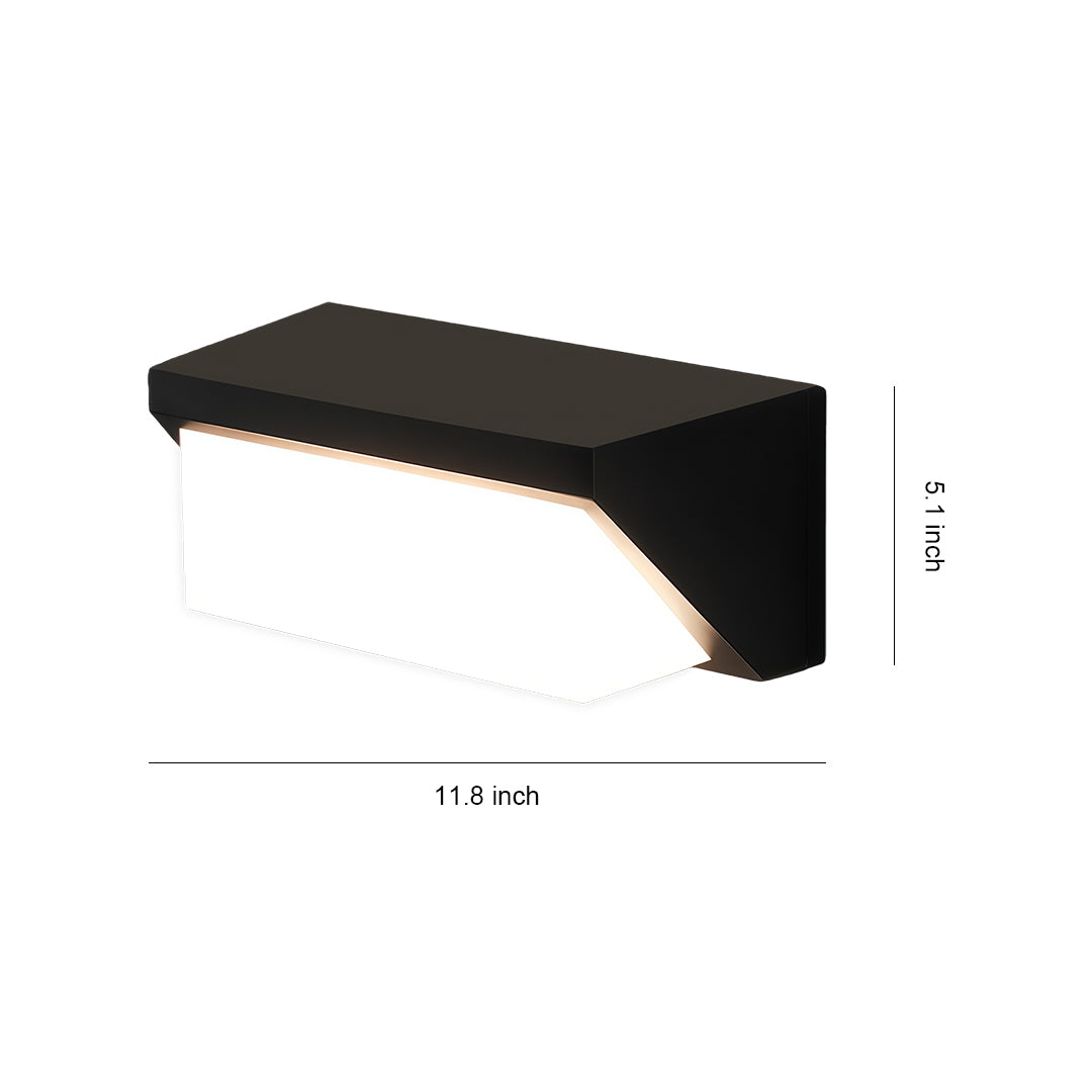 Solar Outdoor Wall Mount Lights Simple Waterproof LED Light