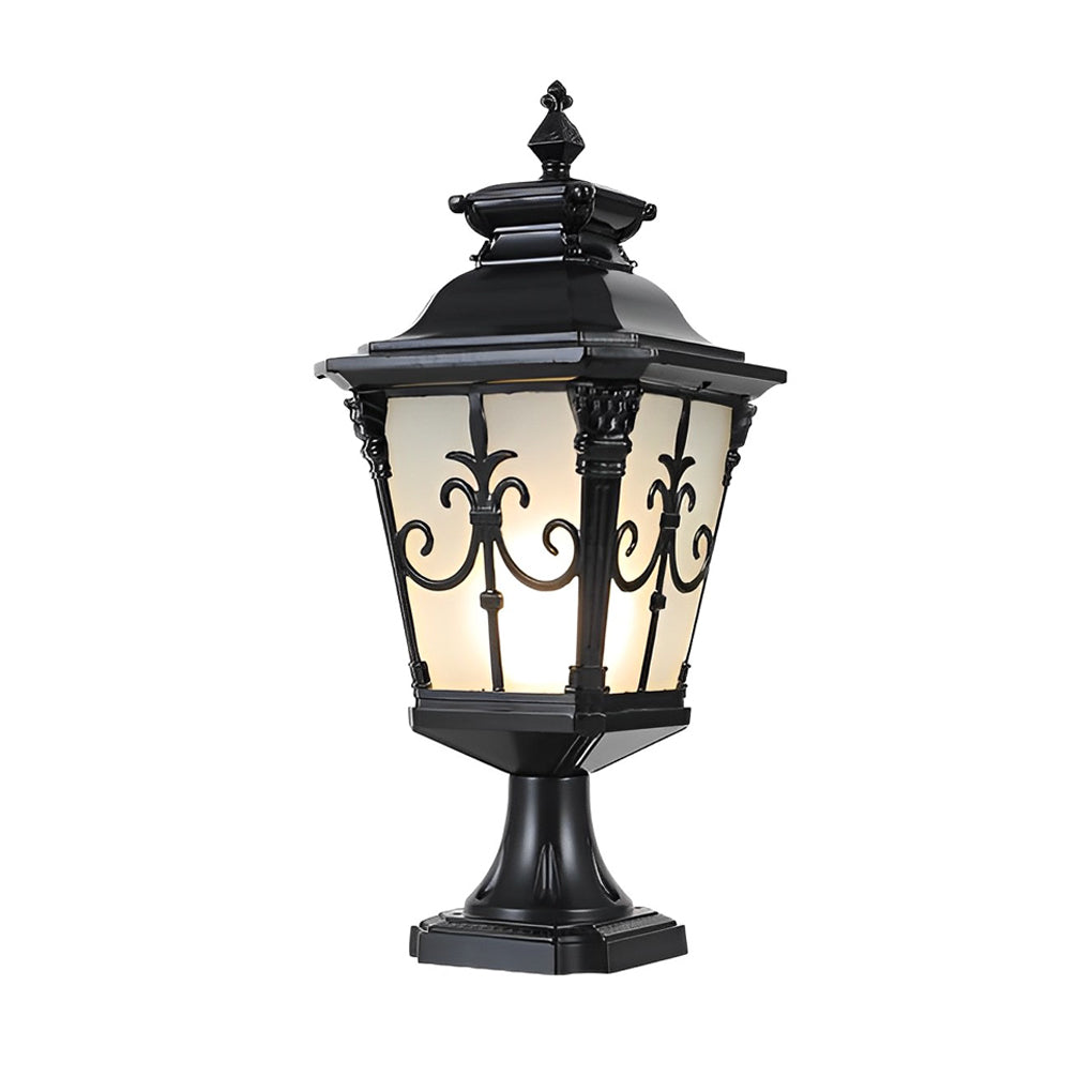 Cast Aluminum Post Light European Retro Fence Light