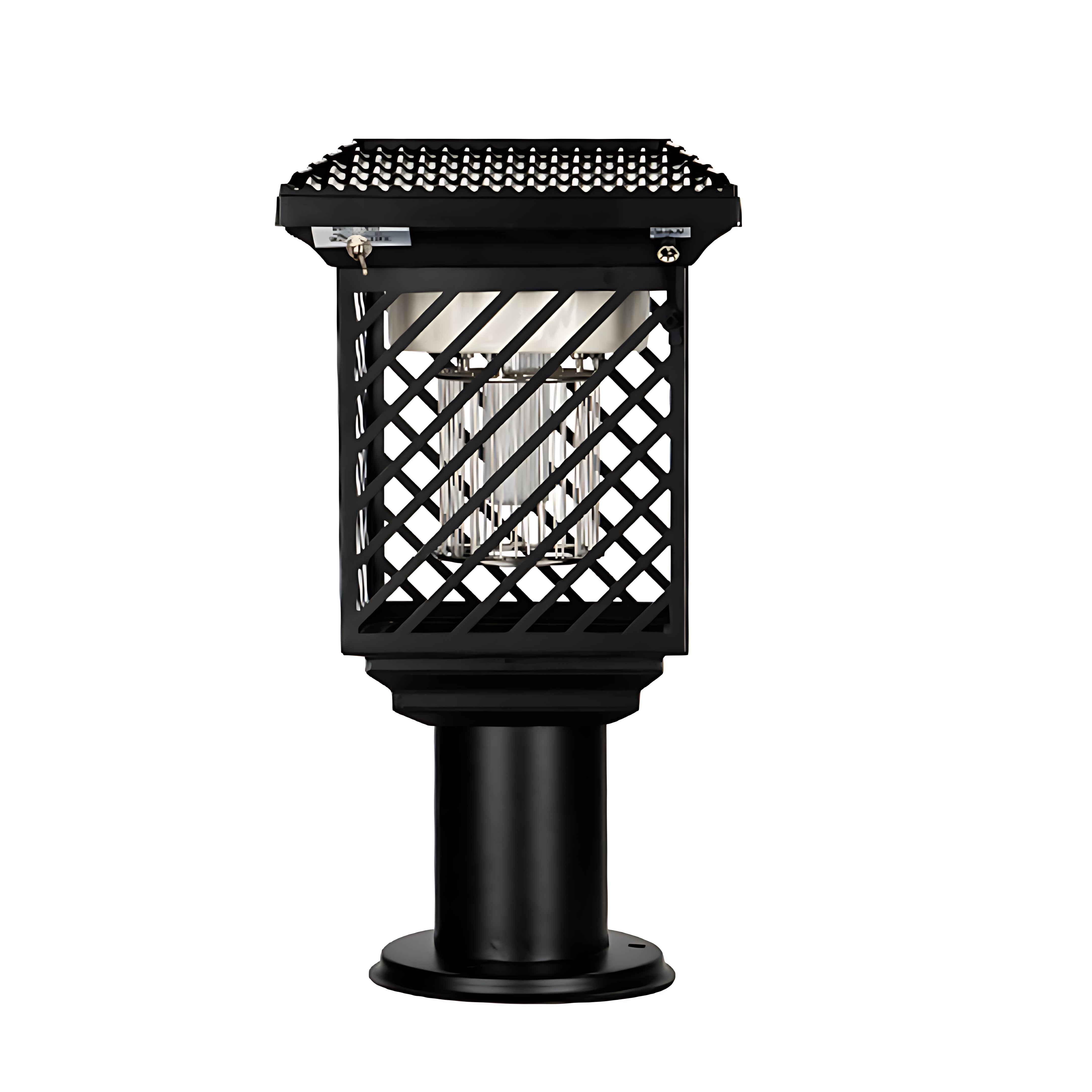 Black Landscape Lighting Solar-Powered Waterproof Stainless Steel