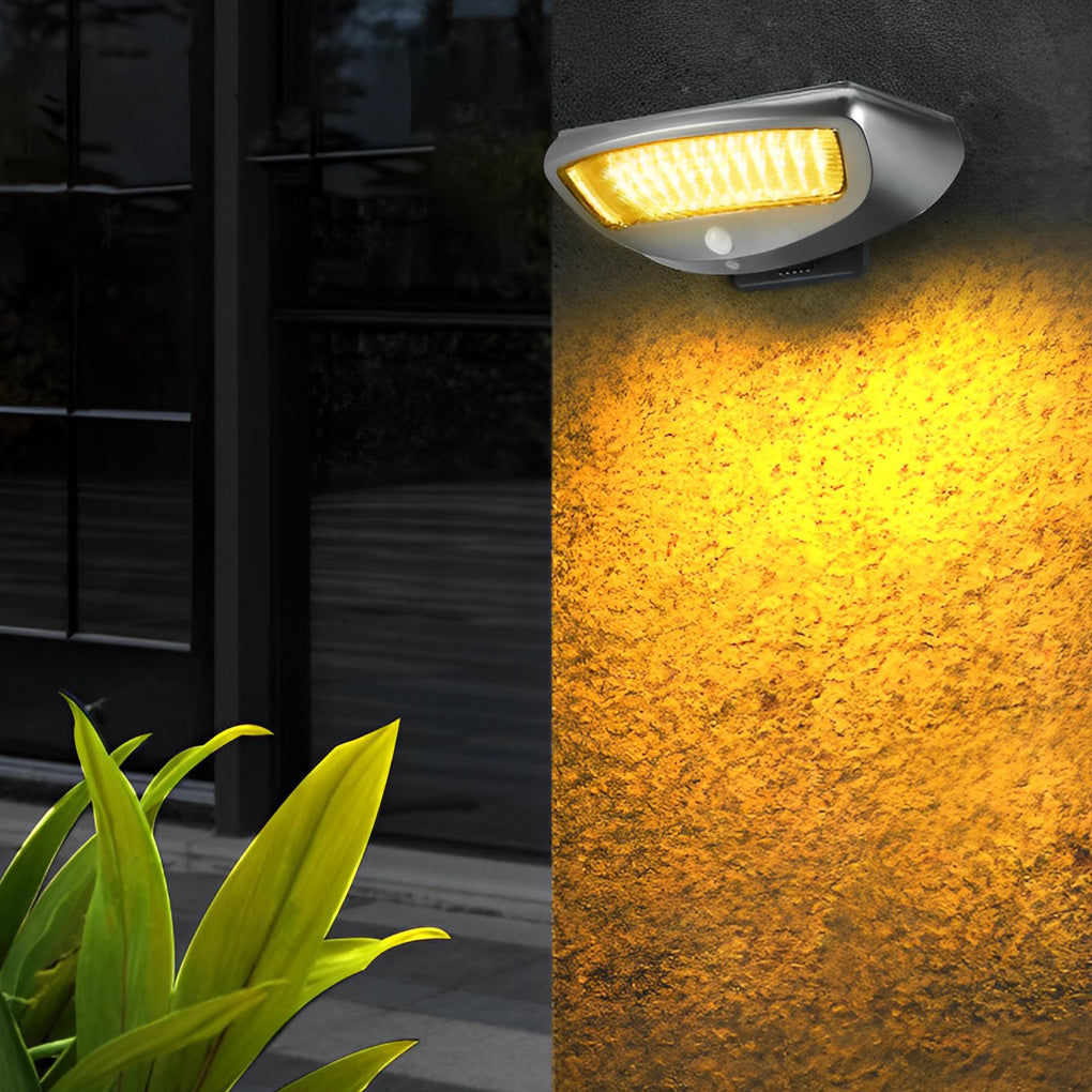 Solar Powered Motion Sensor Wall Light Adjustable Waterproof Light