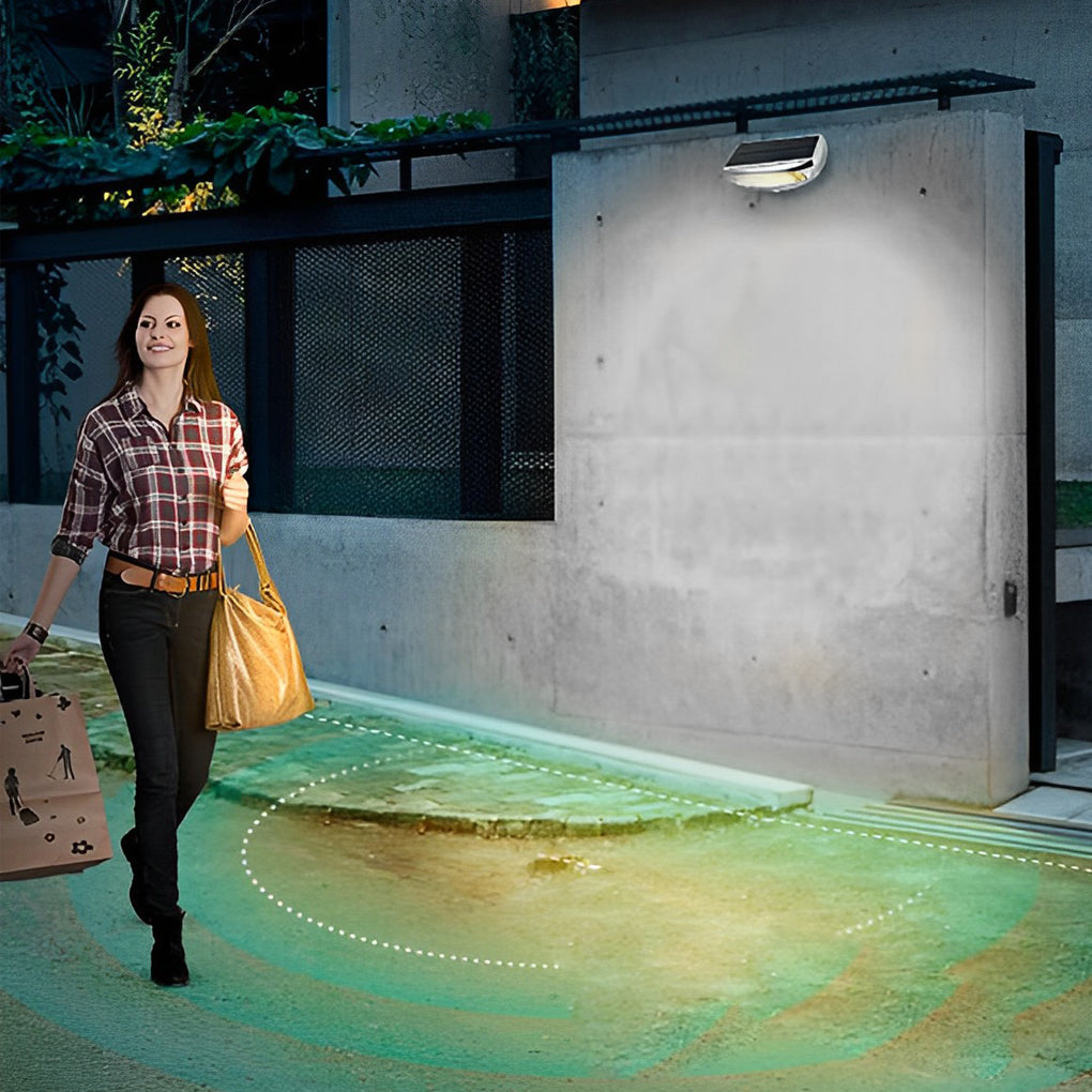 Solar Powered Motion Sensor Wall Light Adjustable Waterproof Light