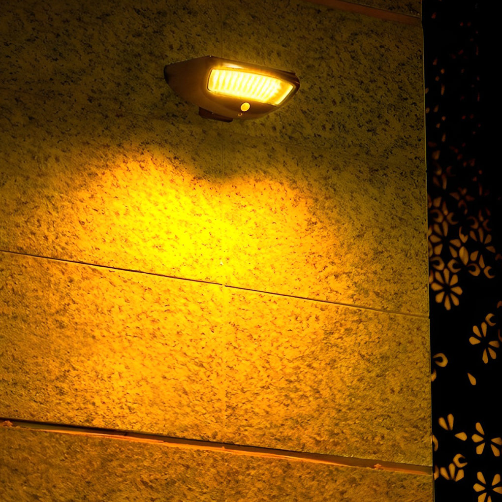 Solar Powered Motion Sensor Wall Light Adjustable Waterproof Light