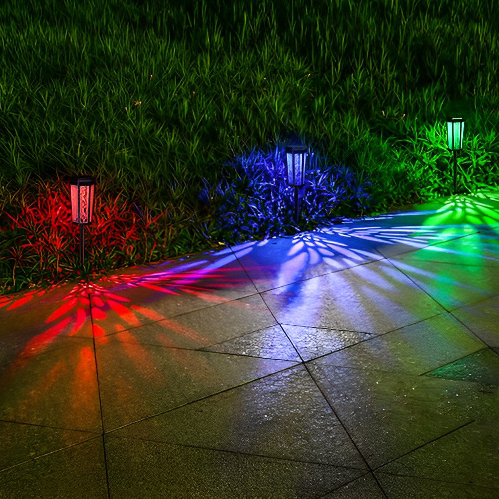 Solar Stake Light Retro Rgb In-Ground Mood Waterproof Light