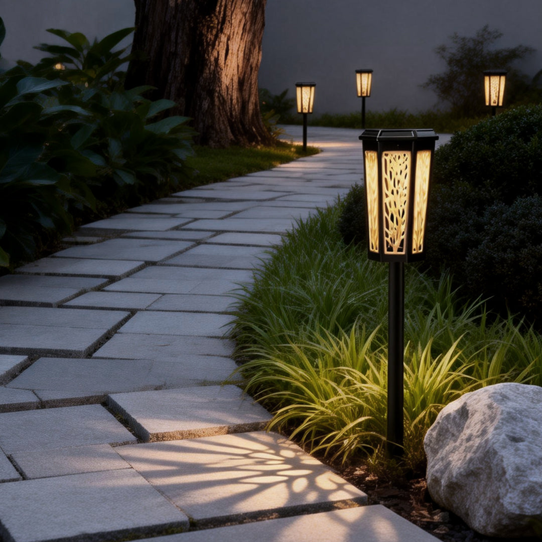 Solar Stake Light Retro Rgb In-Ground Mood Waterproof Light