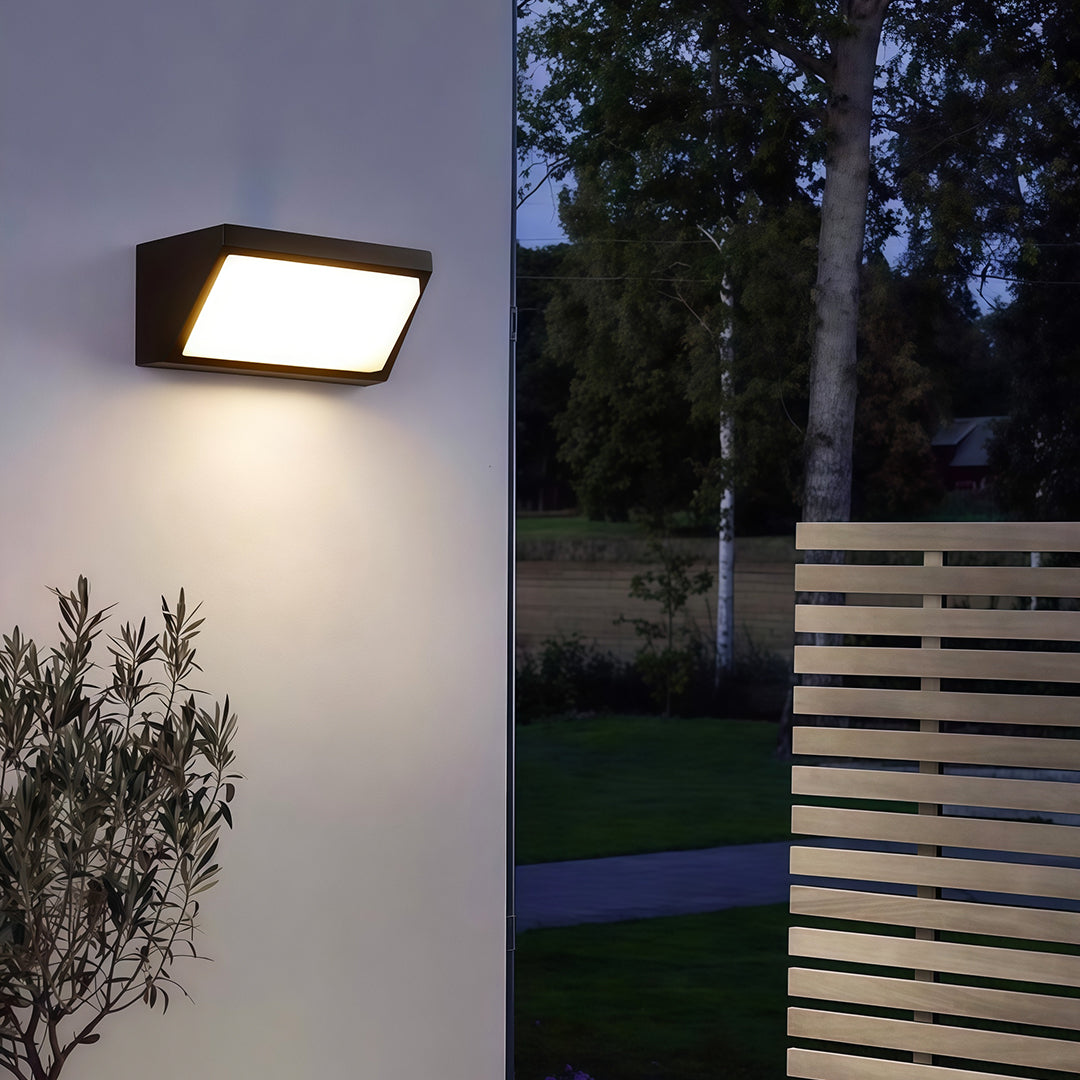 Solar Outdoor Wall Mount Lights Simple Waterproof LED Light