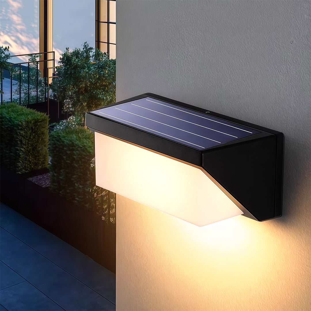 Solar Outdoor Wall Mount Lights Simple Waterproof LED Light