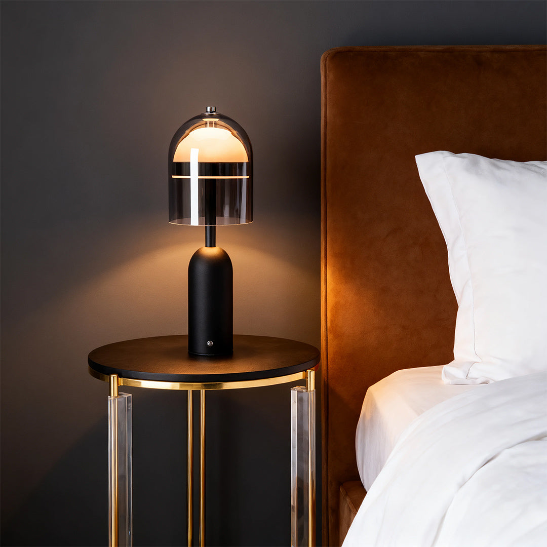Glass Shade Table Lamp Italian Minimalist Decorative Ambience Light
