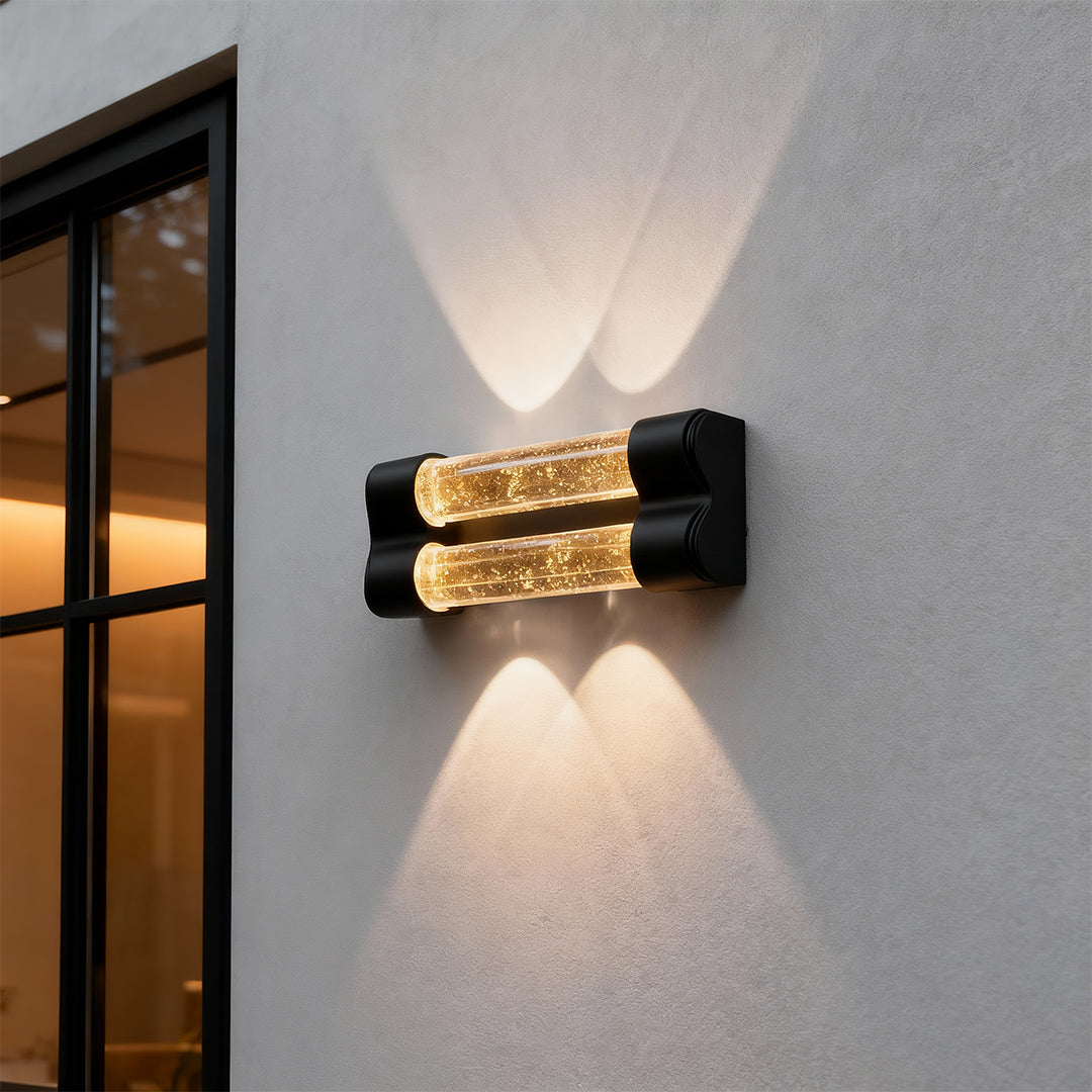 Crystal Wall Sconce Light Fixture Luxury Waterproof LED Lamp