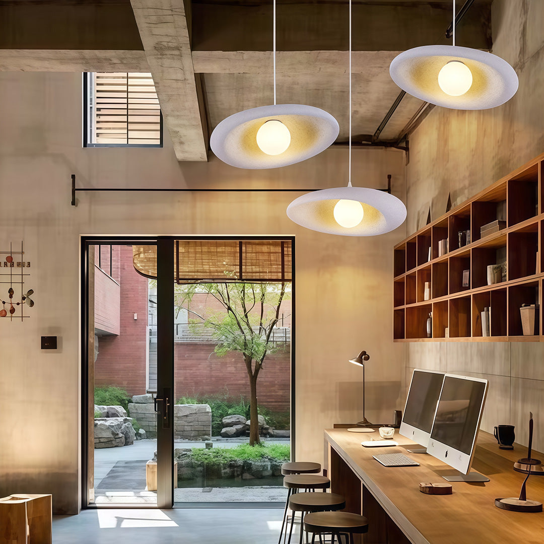 Japanese Pendant Lights Minimalist Metal Ceiling Light