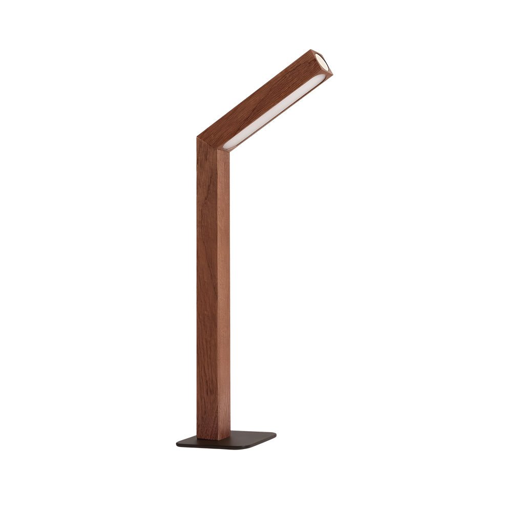 Nordic LED Desk Light Dual Magnetic Wooden Touch‑controlled Lamp