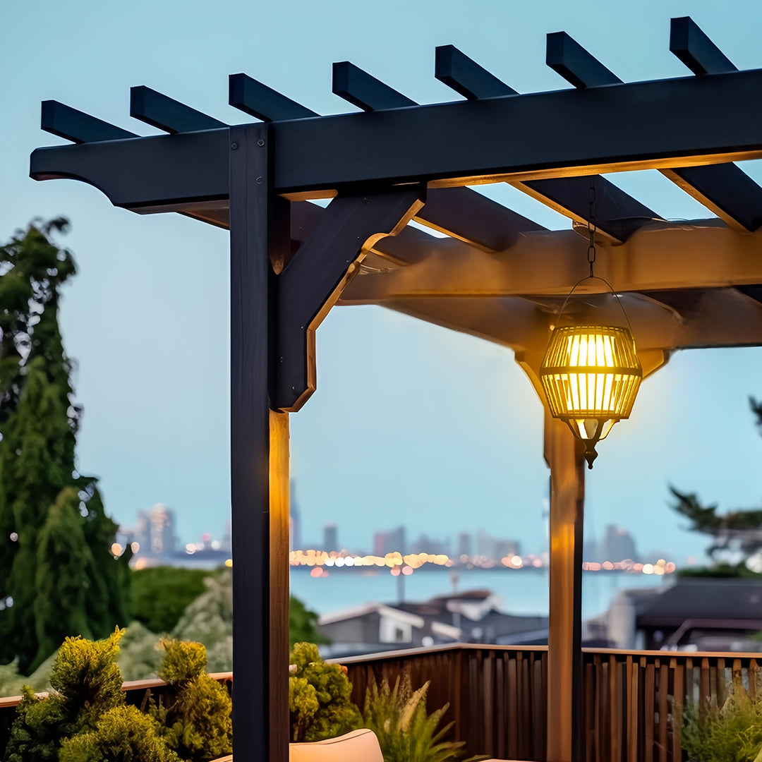 Japanese Lantern Pendant Light Outdoor Waterproof Ceiling Light