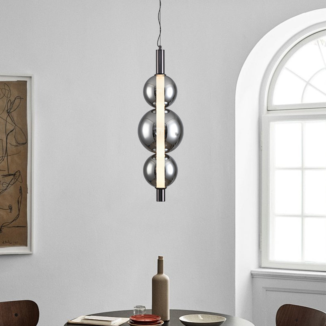 Minimalist Modern Silver Pendant Light LED