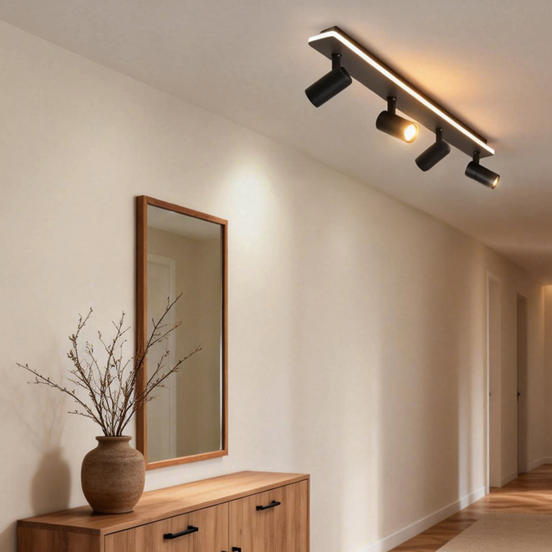 Spotlight Fixture Rectangular Recessed Adjustable Light