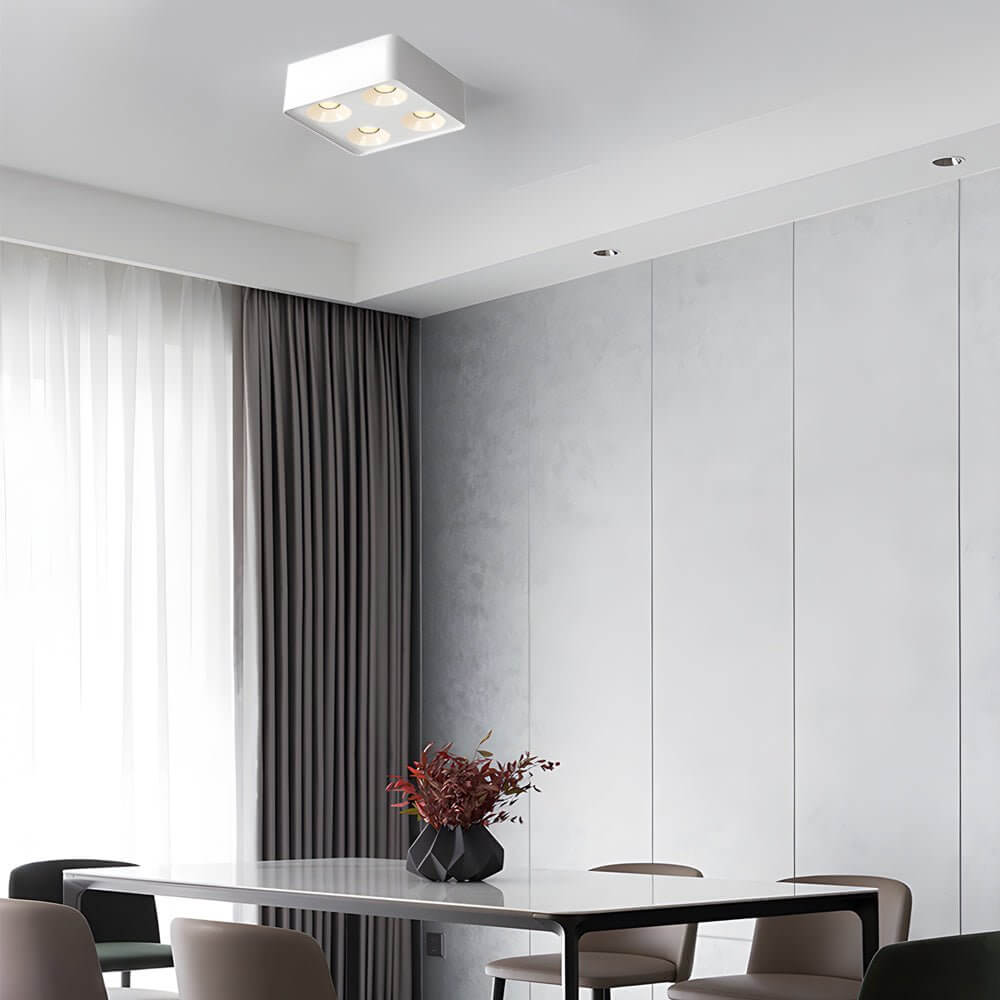Spotlight LED Square H-Shape LED Recessed Meatl Light