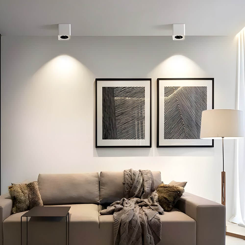 Spotlight LED Square H-Shape LED Recessed Meatl Light