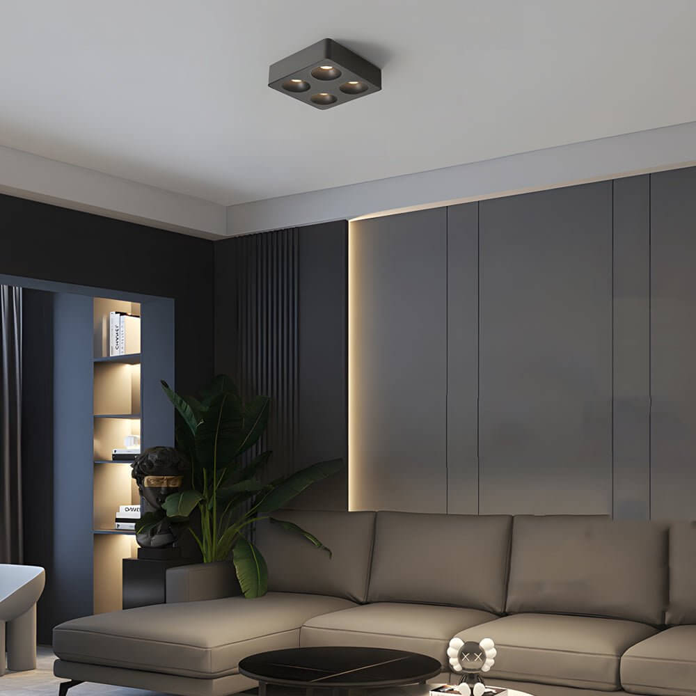 Spotlight LED Square H-Shape LED Recessed Meatl Light