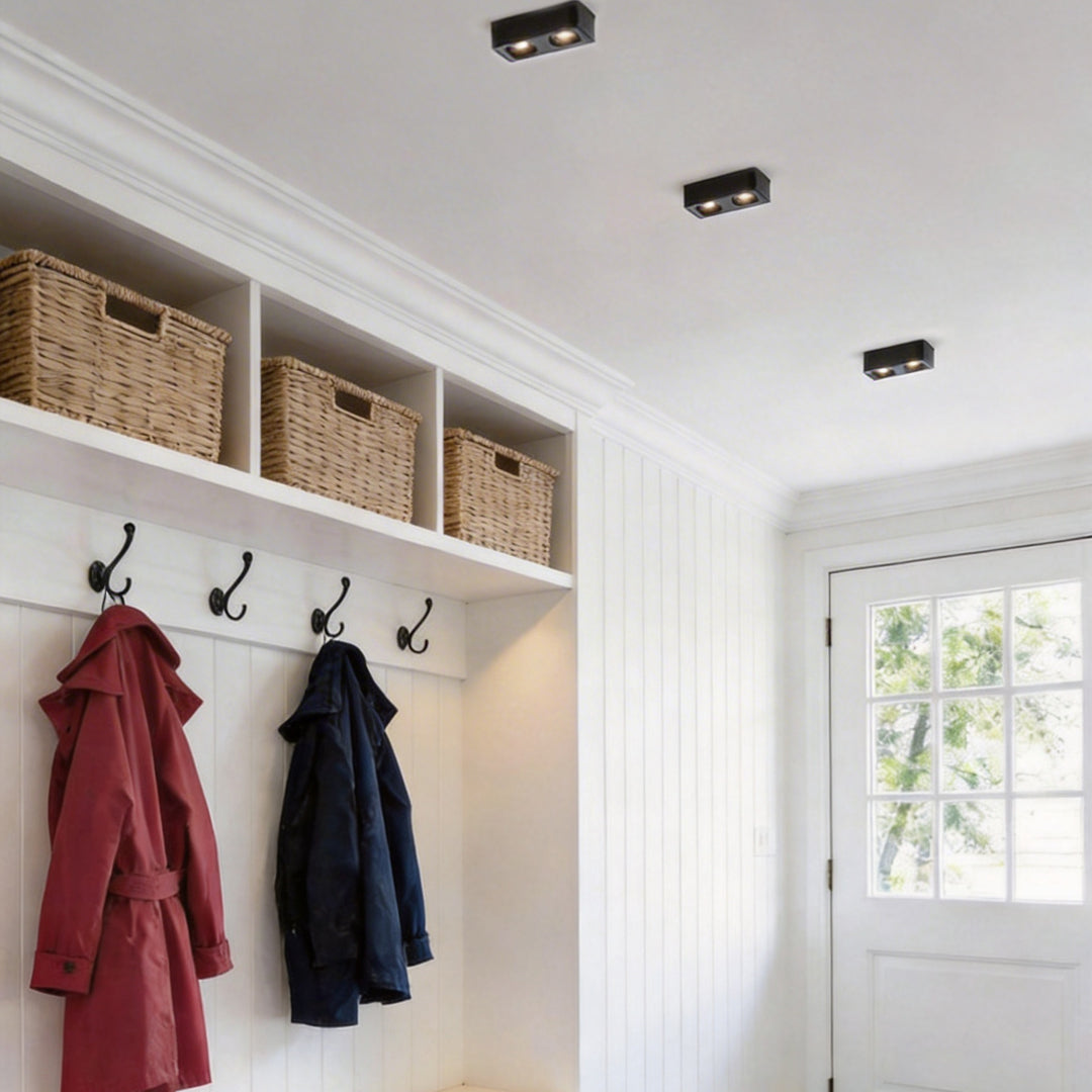 Spotlight LED Square H-Shape LED Recessed Meatl Light