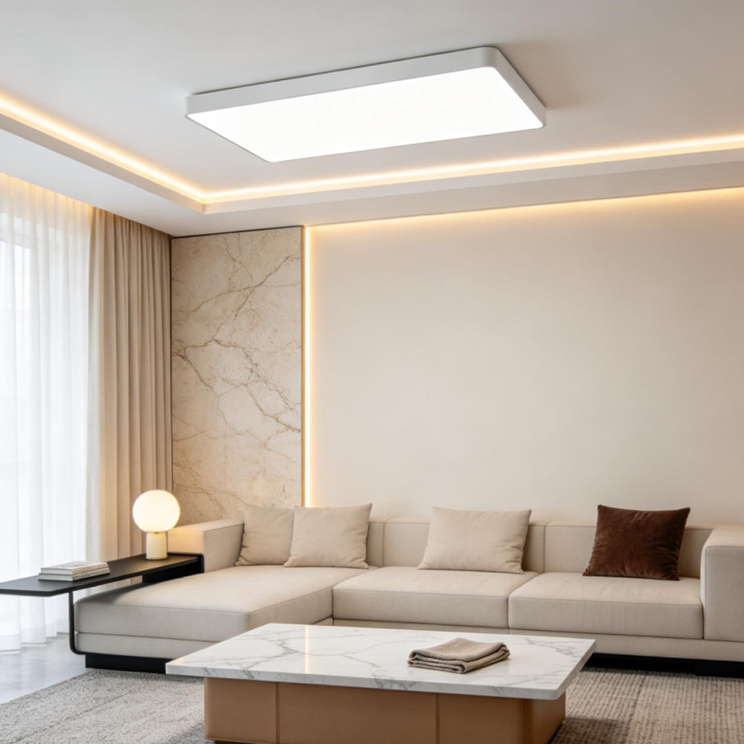 Square Ceiling Light Modern Metal Decorated LED Light