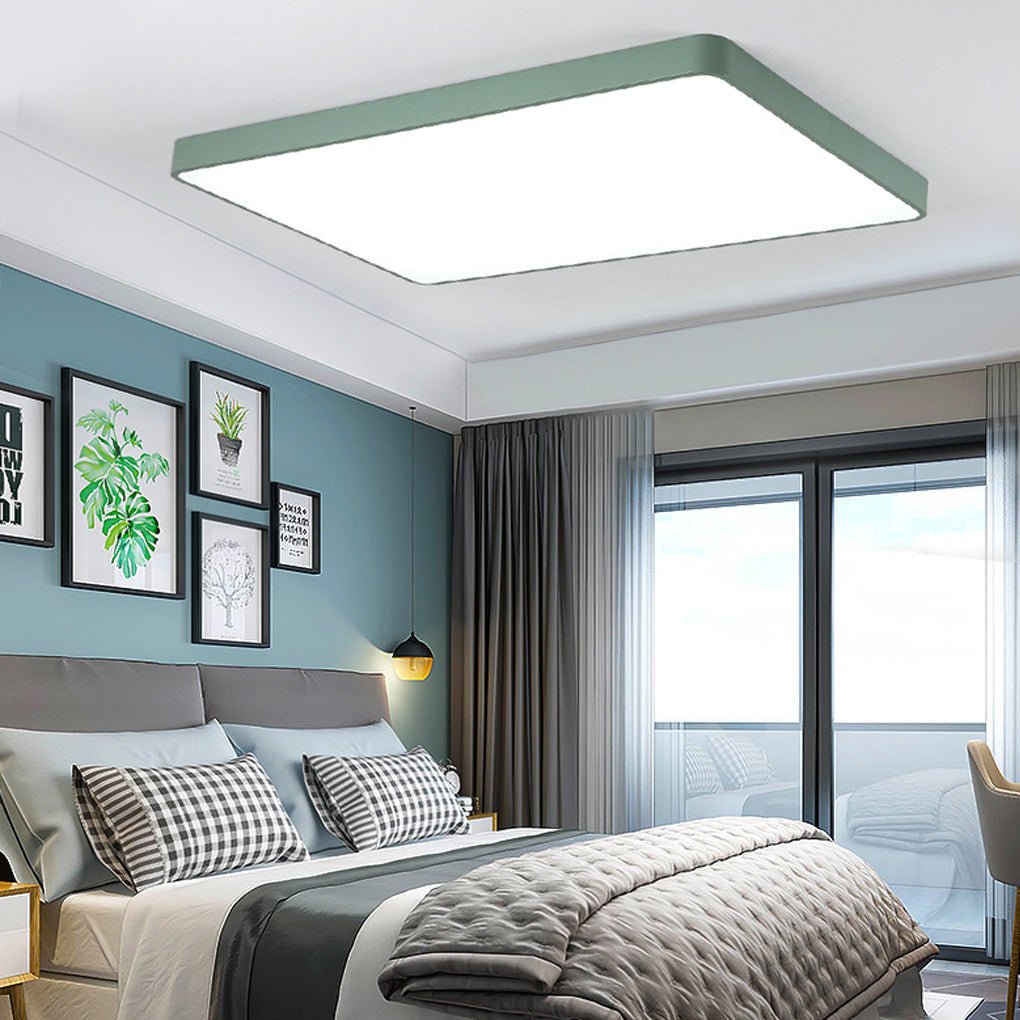 Square Ceiling Light Modern Metal Decorated LED Light