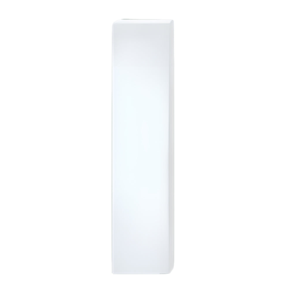 Square Floor Lamp with Glowing White Shade Landscape Light