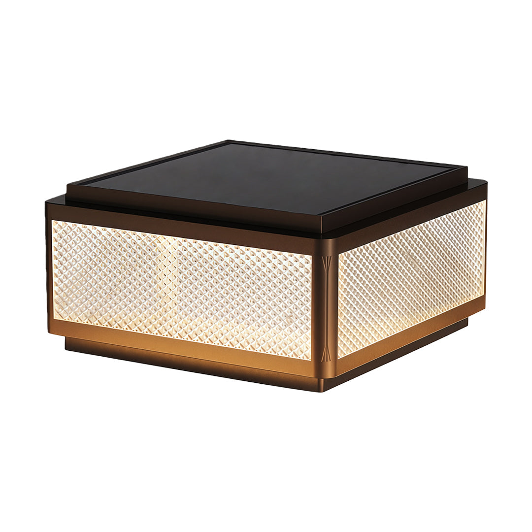 Square Outdoor Pillar Lights Minimalist Waterproof Light