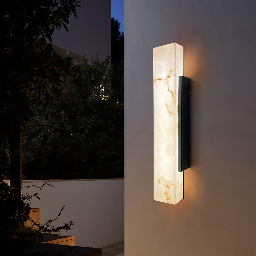 Square Outdoor Wall Lights LED Cloud Stone Waterproof Lamp