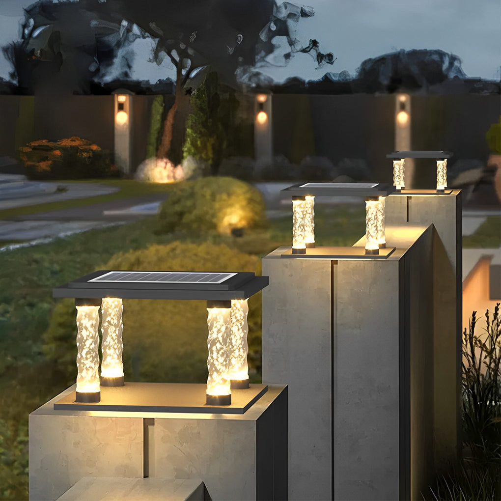 Square Pillar Lamp Modern Bubble Column Waterproof LED Light