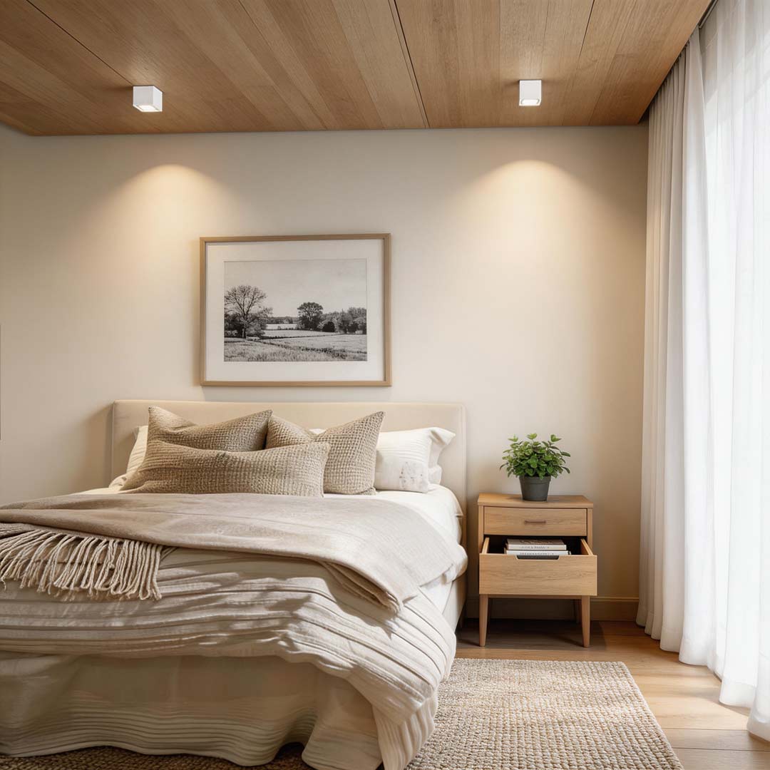 Square Recessed Downlight Minimalist Adjustable Iron Light