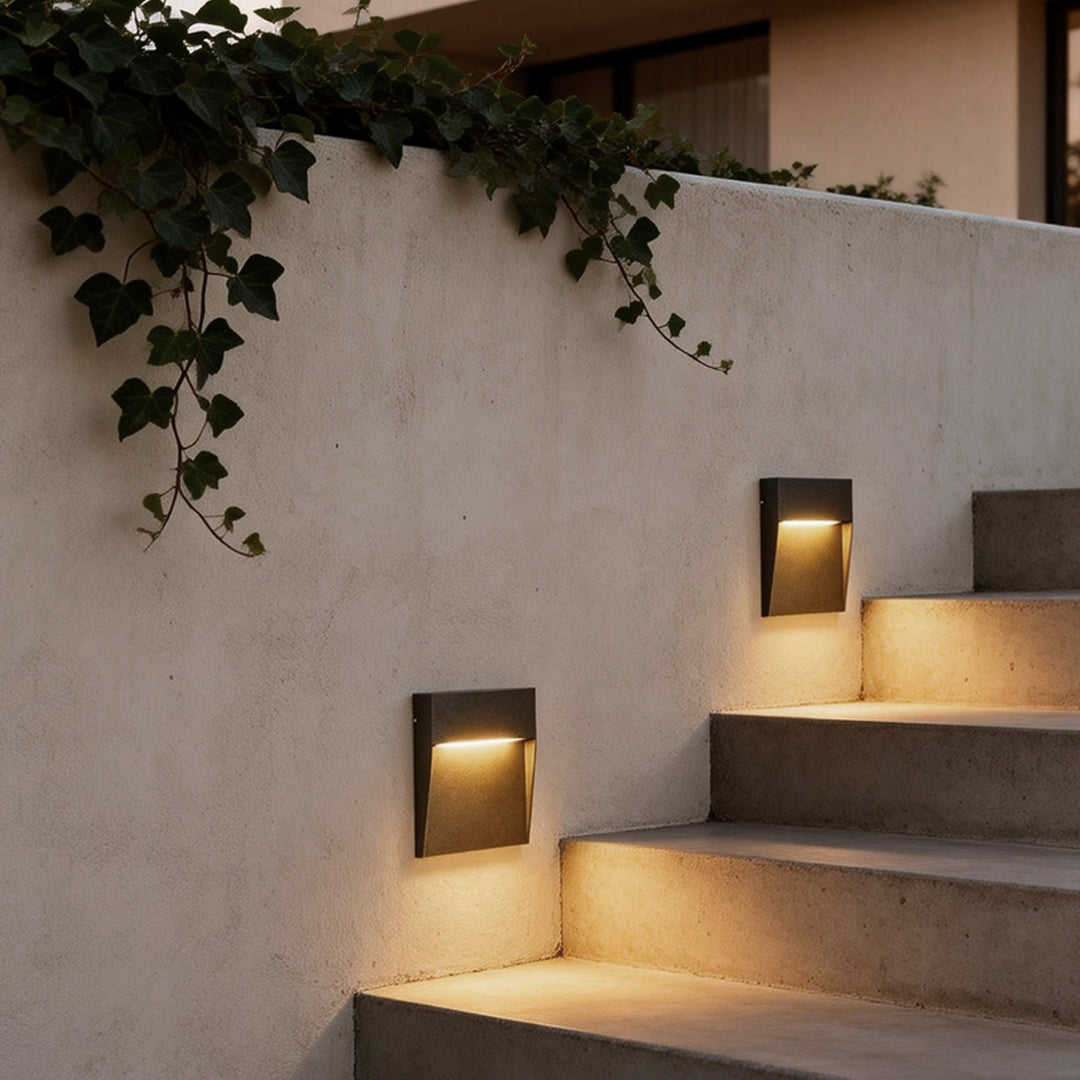 Square Stair Lights Minimalist Waterproof Outdoor Light