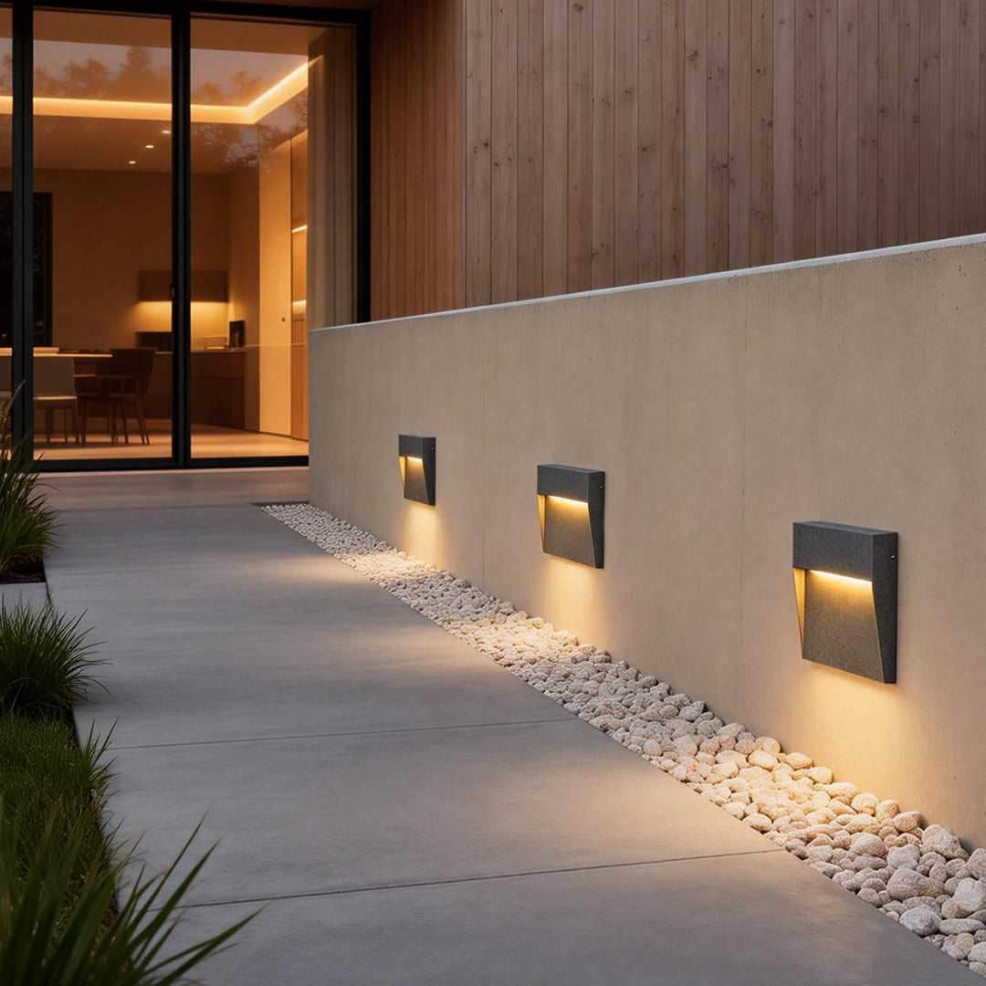Square Stair Lights Minimalist Waterproof Outdoor Light