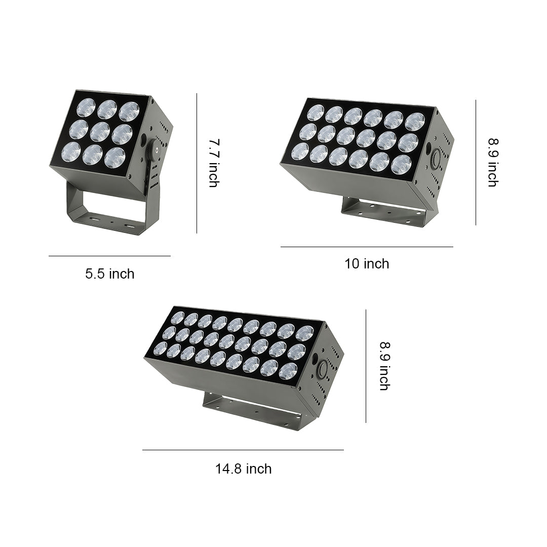 Square Wall Wash Light Outdoor Waterproof LED Narrow Beam Lamp