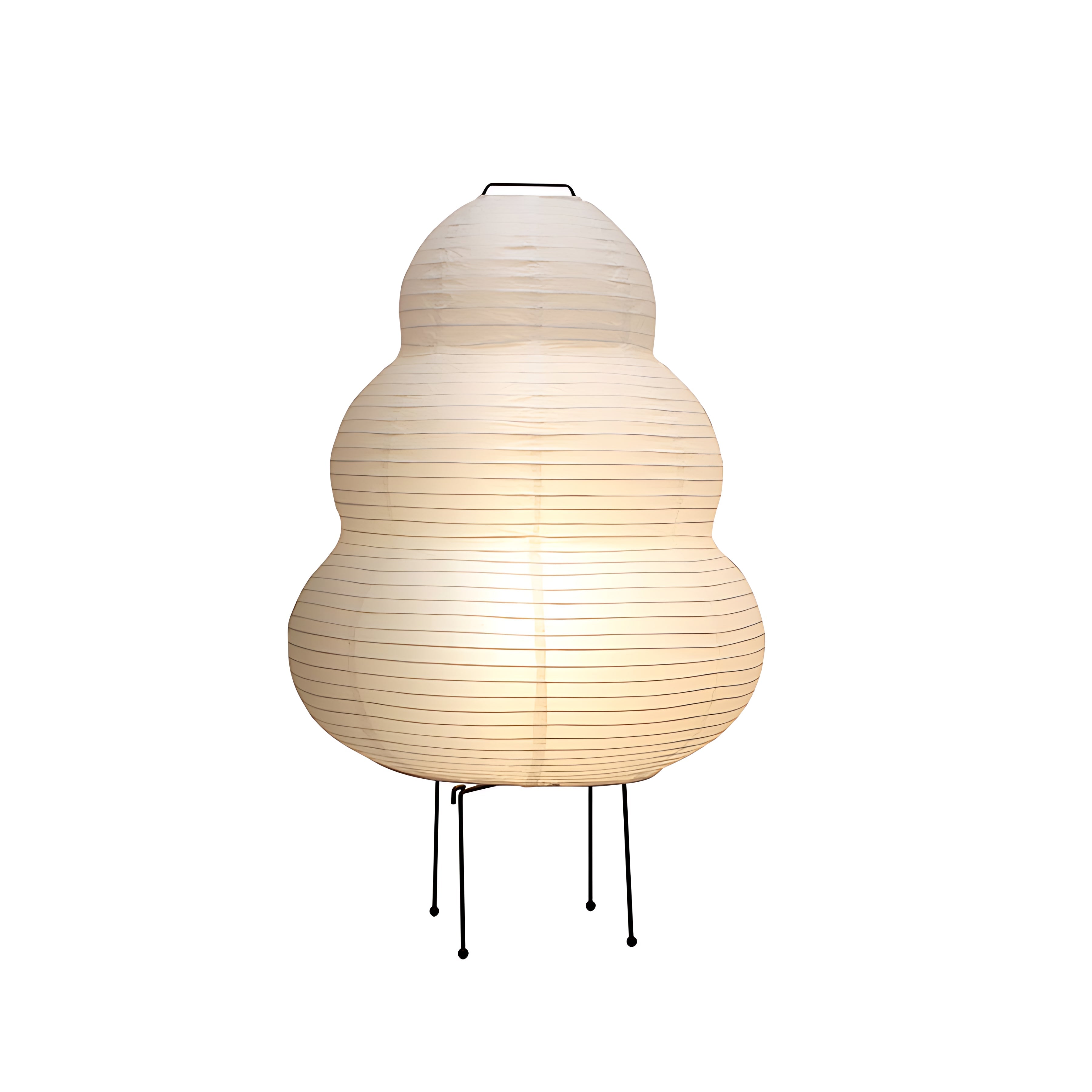 Rice Paper Table Lamps Minimalist Wabi-Sabi Design Light