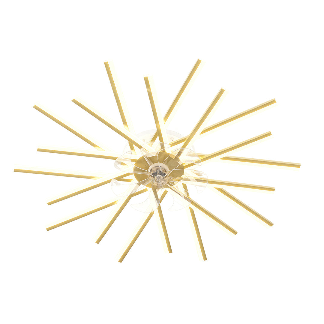 Metal Ceiling Fan with Light Iron Body Industrial Fan Light