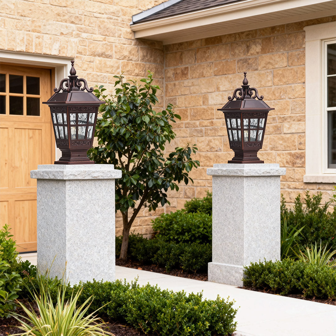 Pillar Garden Lights Weather-Resistant Aluminum Light Fixture