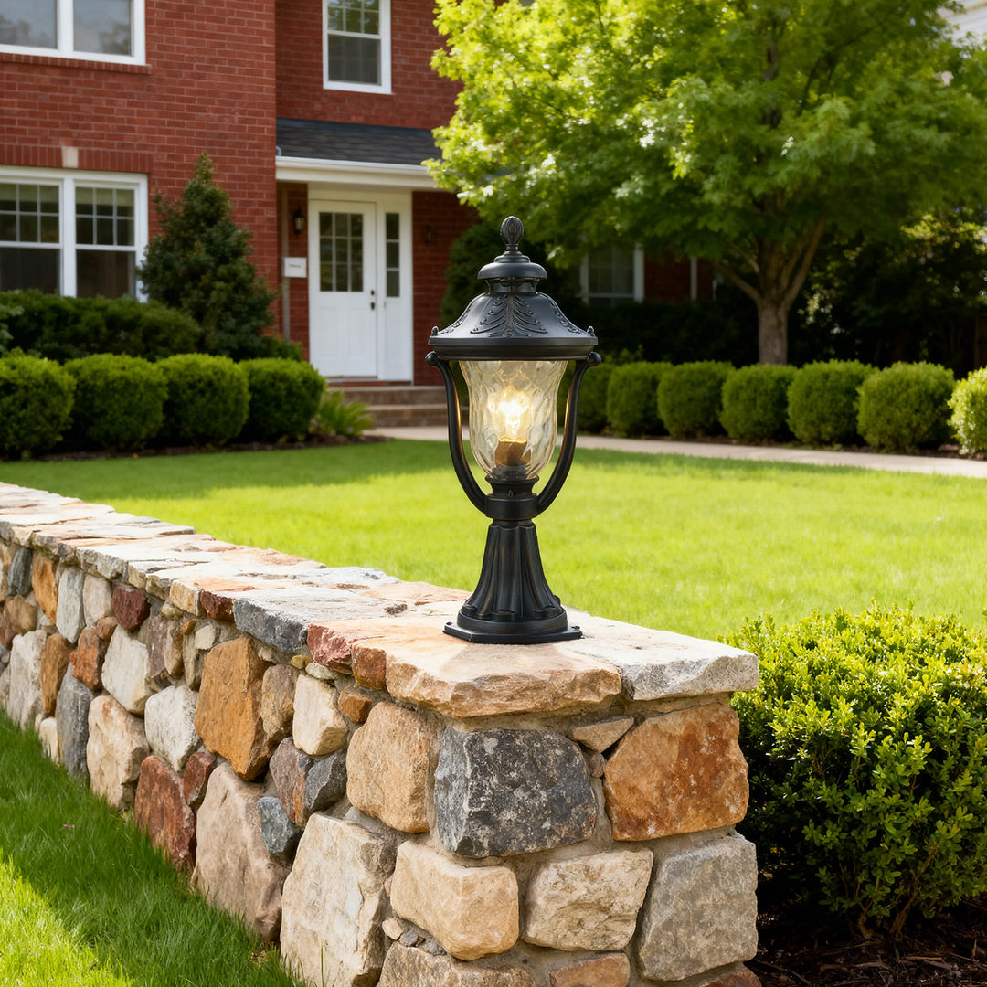 Modern Post Lights Waterproof Garden Coffee Aluminum Column Head Lamp