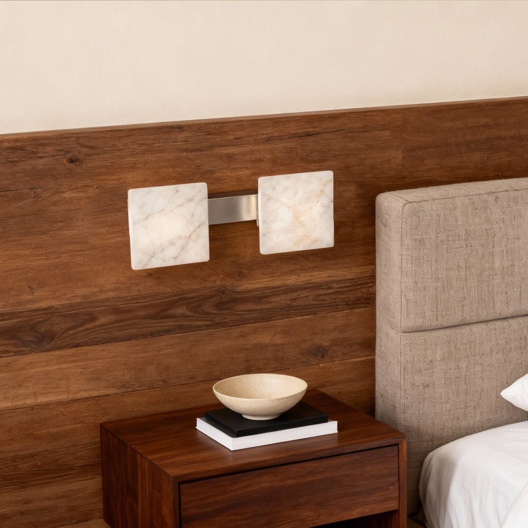 Stone Wall Sconce Lighting Modern Metal Aluminum Lamp